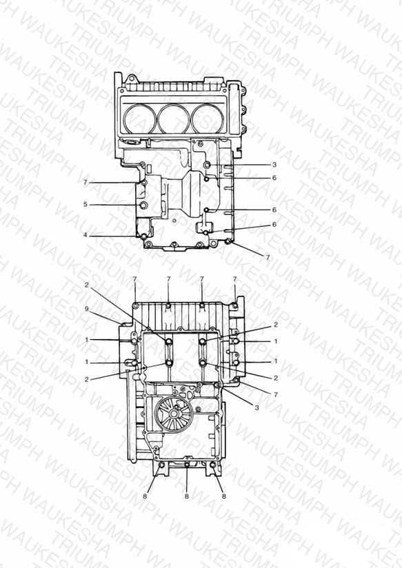 Crankcase Fixings Grey Engines  » 11852