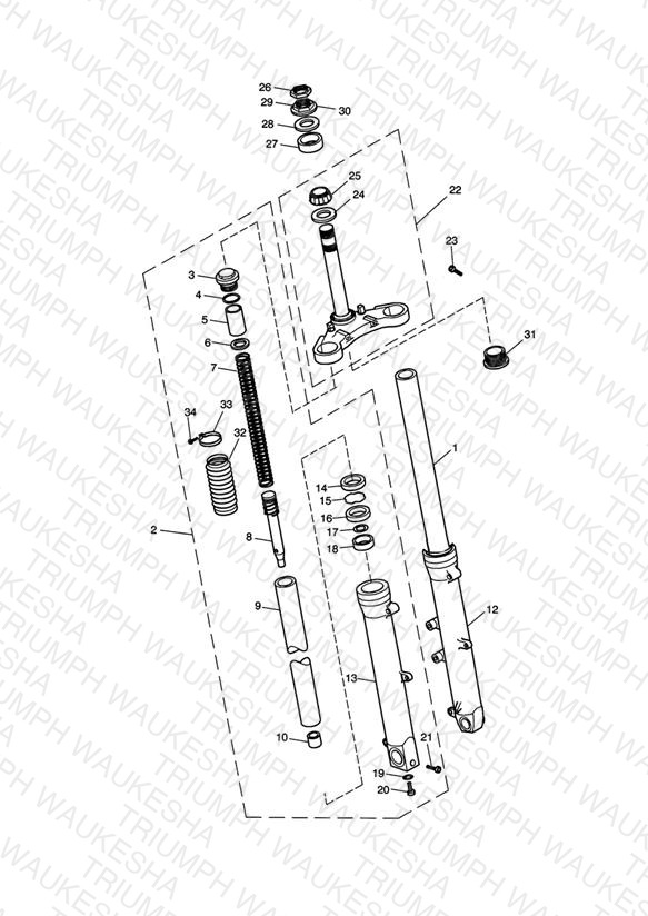 Front Forks & Lower Yoke