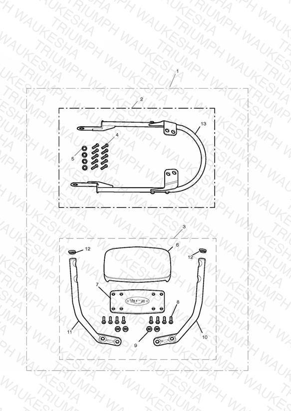 Passenger Backrest High Kit