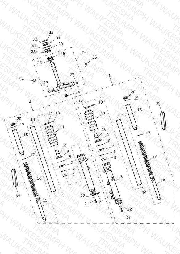 Front Forks & Lower Yoke