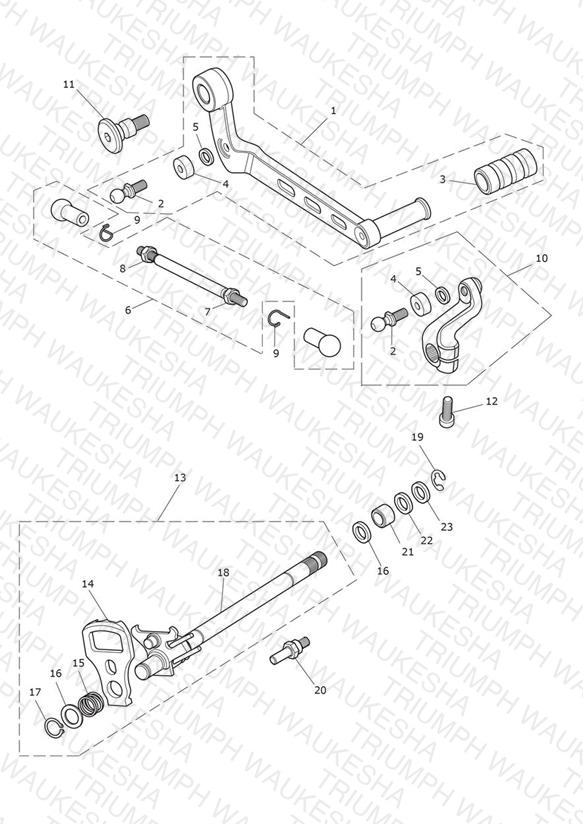 Gear Change Mechanism - All Except US & CA - & US, CA > 898121 