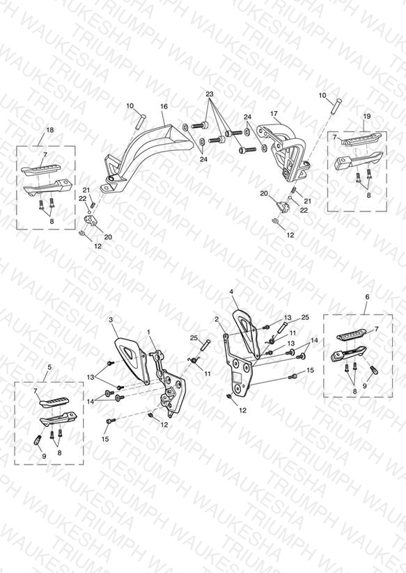 Footrests & Mountings