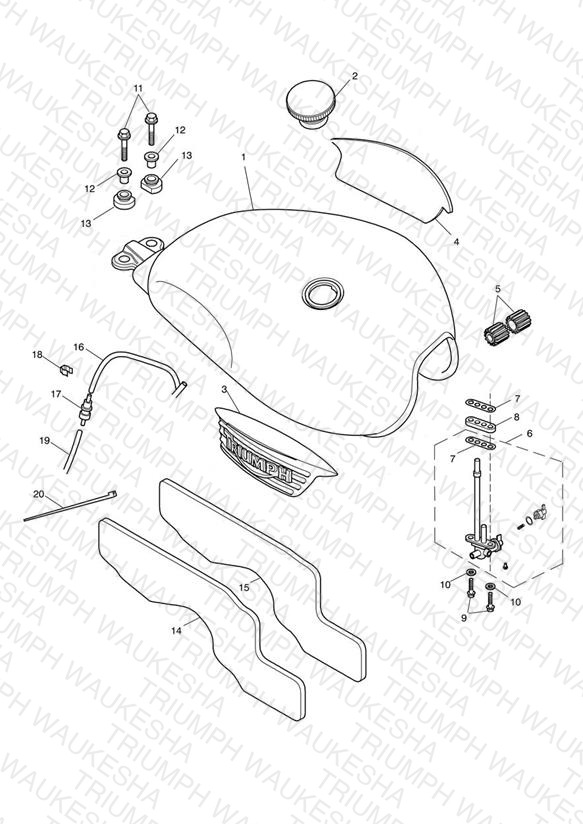 Fuel Tank & Fittings-Bonneville 317247>
