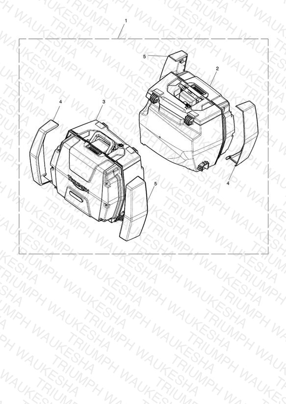 2 Box Pannier Kit, Std Key