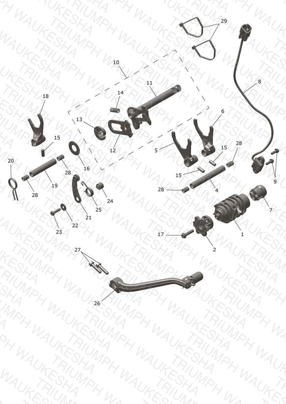 Gear Selectors & Pedal