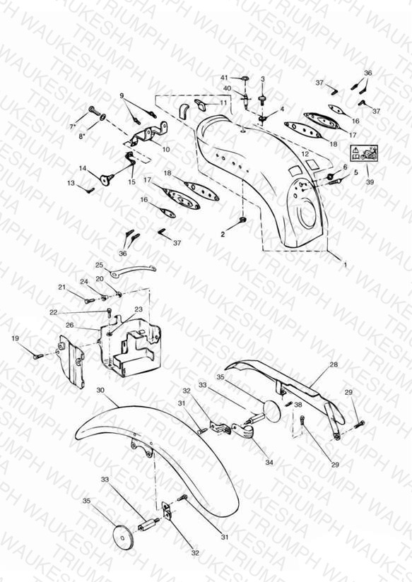 Mudguards/Chainguard/Battery Box