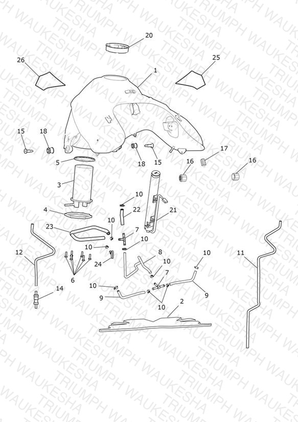Fuel Tank, Fuel Pump & Fittings