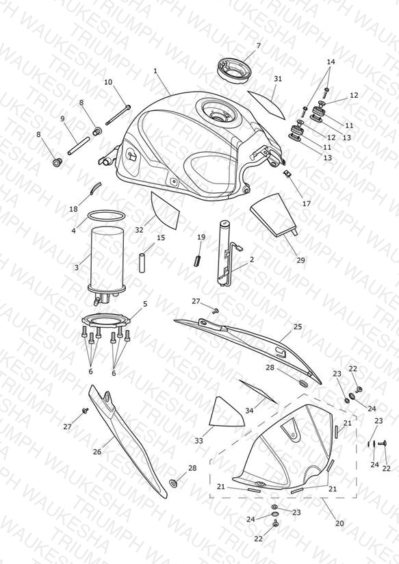 Fuel Tank/Fuel Pump Fittings - 955860 >