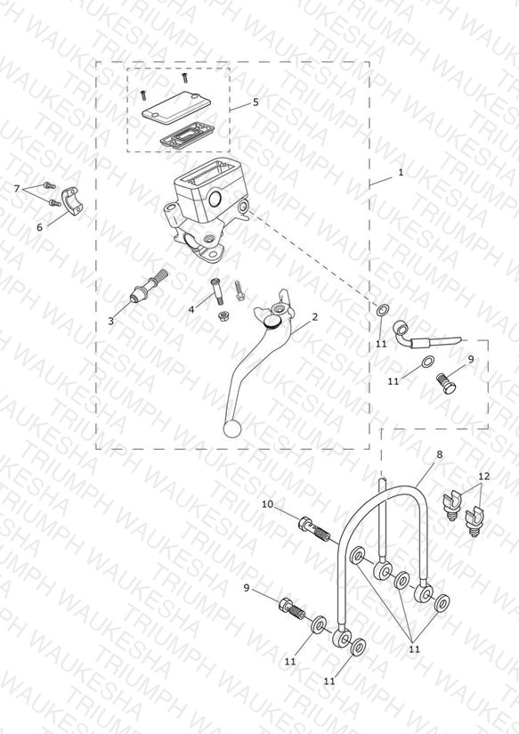 Front Brake Master Cylinder & Hoses