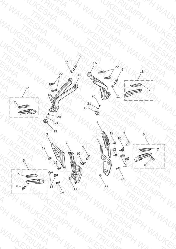 Footrests & Mountings