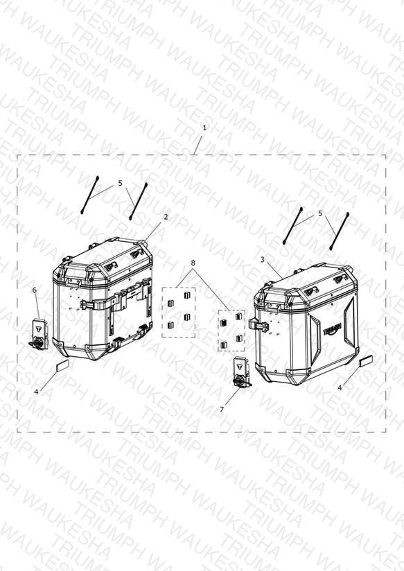 Pannier Kit, Aluminium, Black
