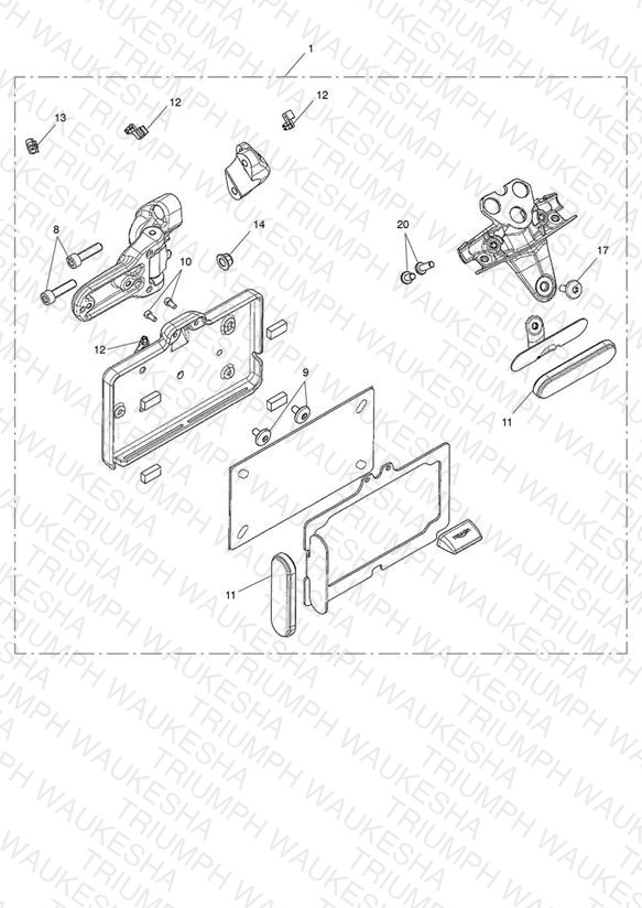 Side Mounted Number Plate Kit
