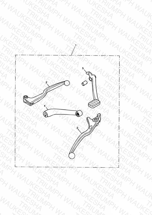 Lever Kit, Chrome