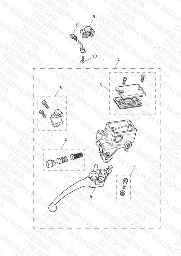Front Brake Master Cylinder & Hoses