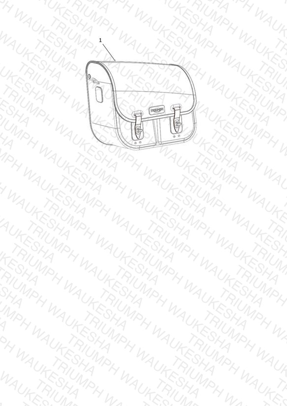 Pannier, Waxed Cotton, Black, LH