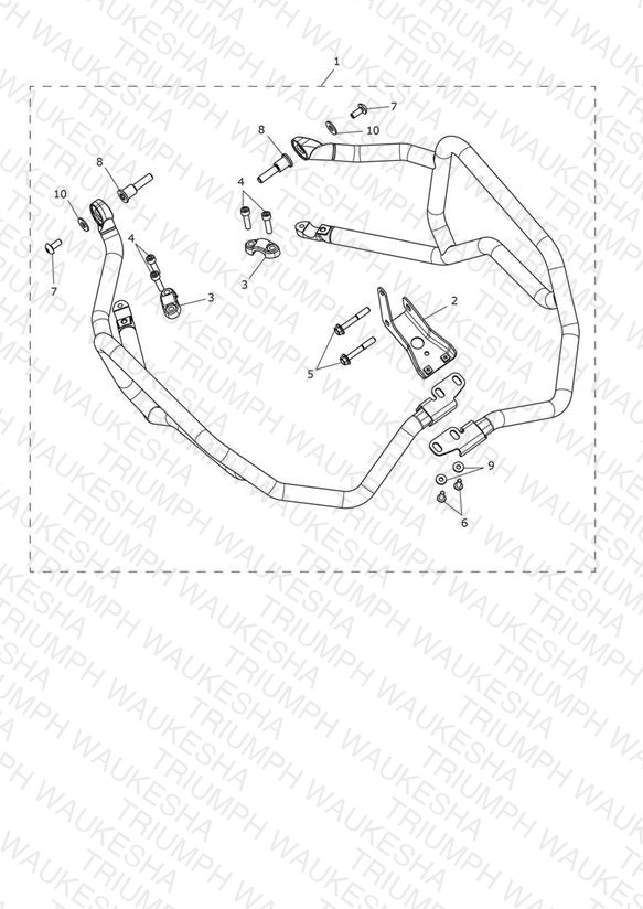 Upper Engine Bar Kit, SS