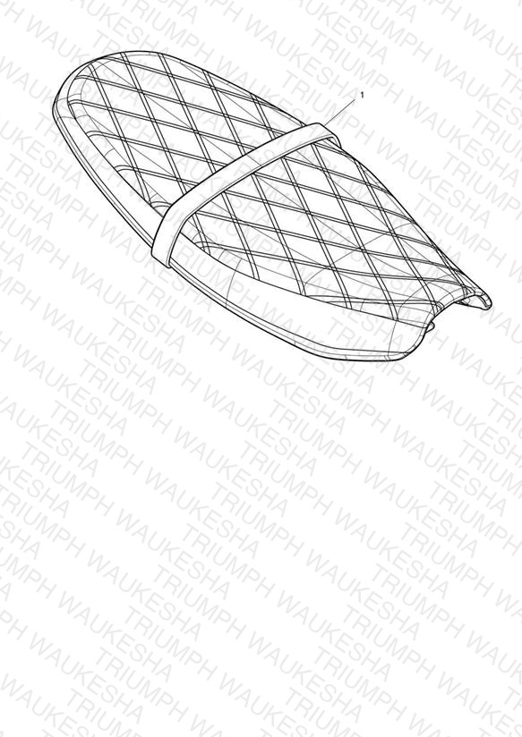 Seat Assembly, Quilted, Black