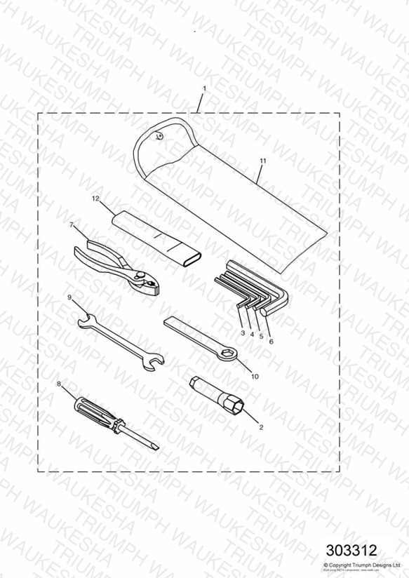 Tool Kit Double sided swingarm  » 161317