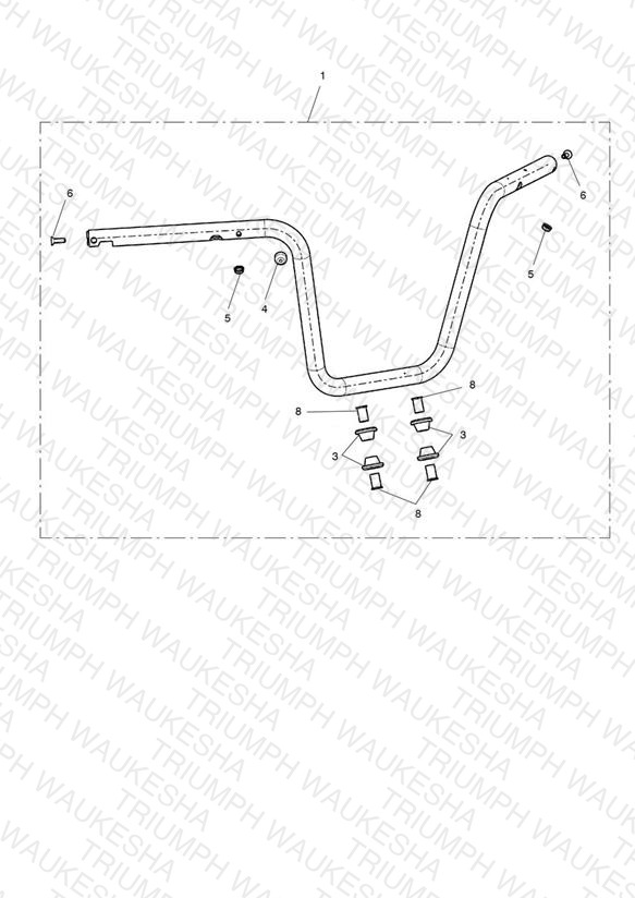 Handlebar, High, Chrome