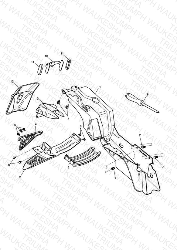 Rear Mudguard & Battery Box