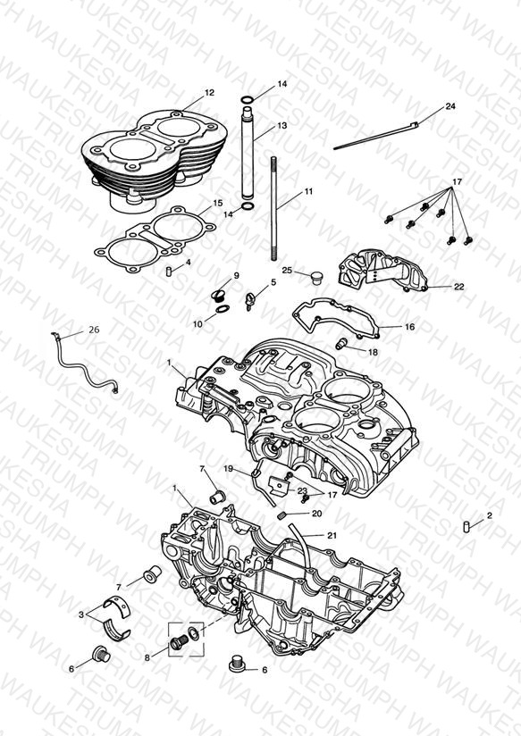 C/case & Ftgs - Bonny Eng No 221609 > (Expt Eng No's 229407 > 230164)