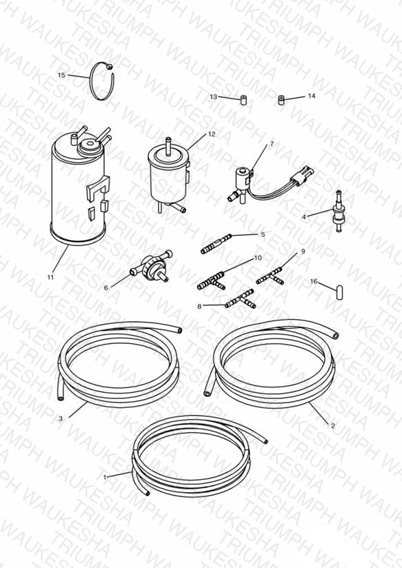 Evaporative Loss Equipment US California models only