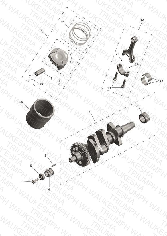 Crankshaft, Conrods & Pistons