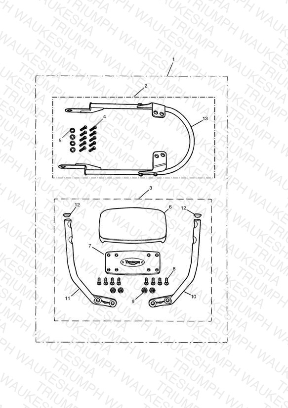 Passenger Backrest High Kit