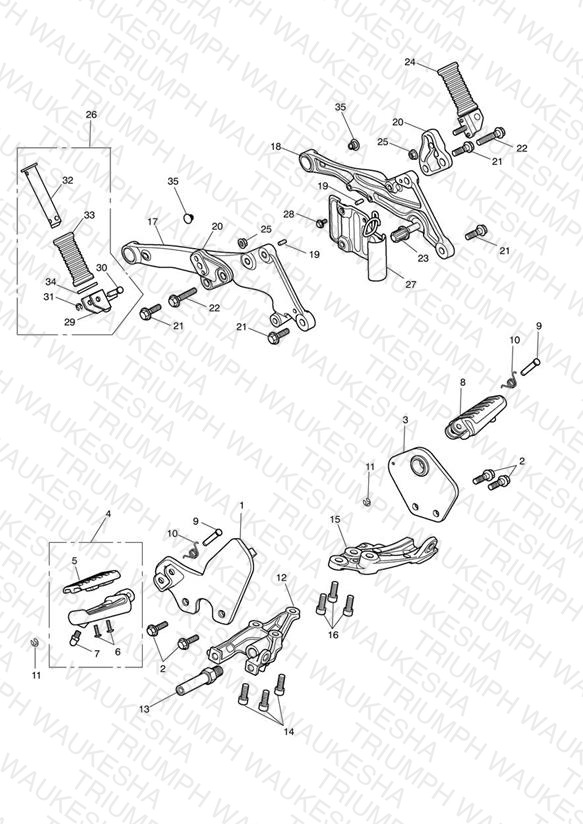 Footrests & Mountings