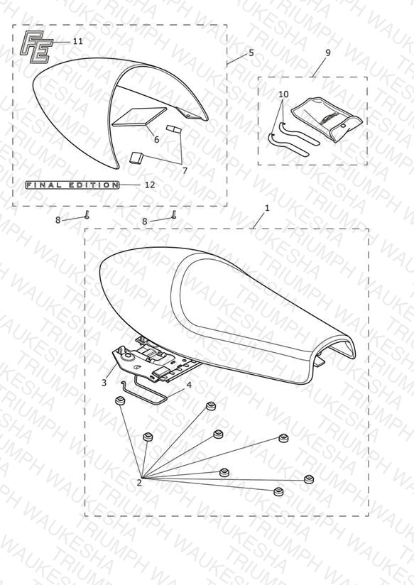 Seat Assembly & Toolkit - Comp Green/Slv Ice 'Final Edition'