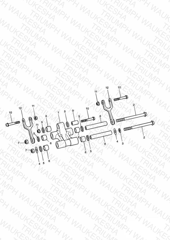 Rear Suspension Linkage Double sided swingarm
