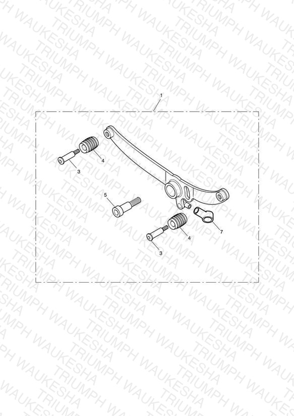 Rocker Gear Lever Kit, Chrome