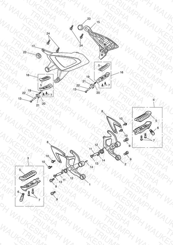 Footrests & Mountings