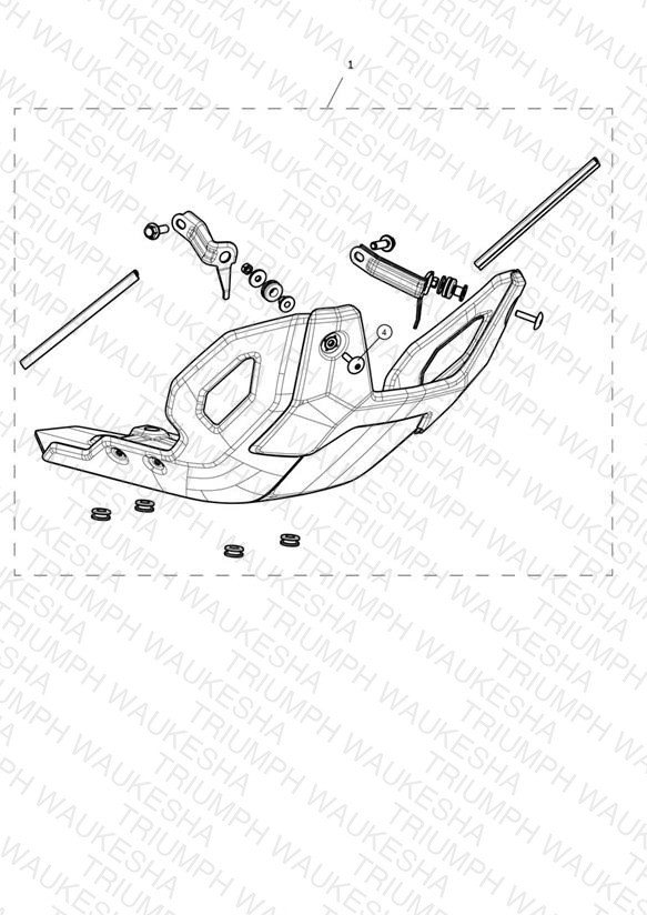 Sump Guard, Aluminium, Kit
