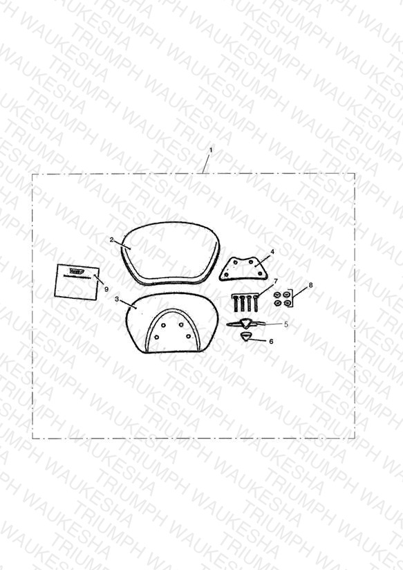 Longhaul Backrest Pad, Passenger