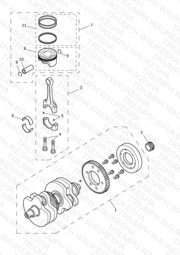 Crankshaft, Connecting Rods & Pistons