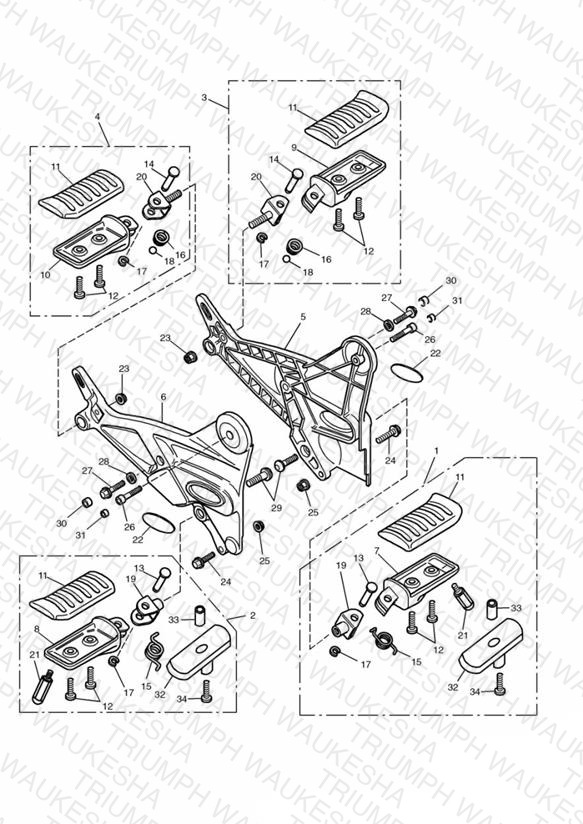 Footrests & Mountings 55072 »