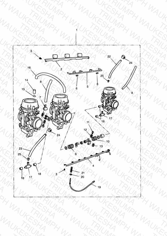 Carburettors 3 Cylinder - All Markets Except US CAL » ENG NO 55880