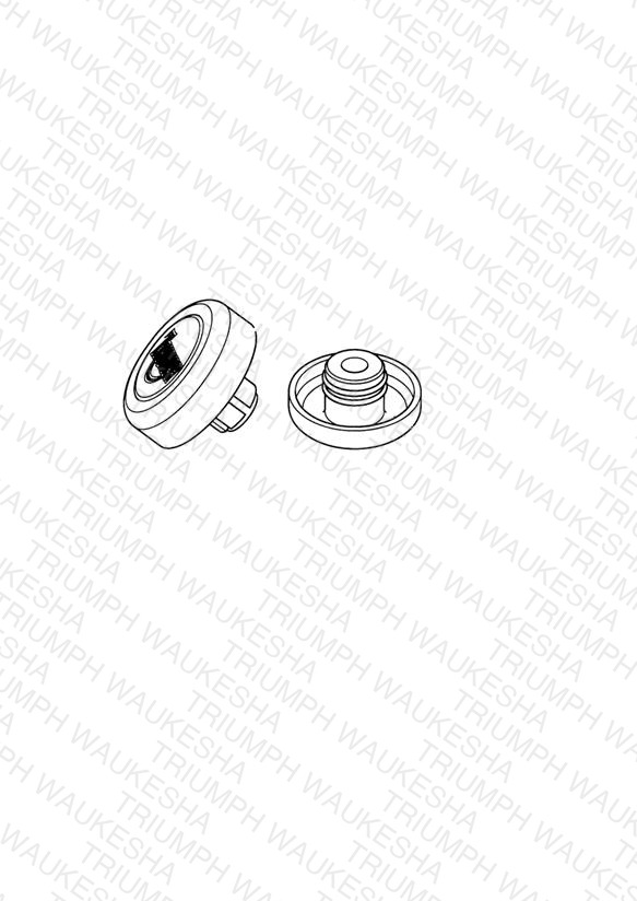 Axle Nut Cover Kit, Black - Sprint ST from VIN 208167