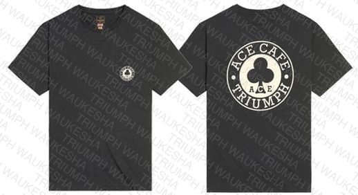 Ace Printed Pocket Tee Black