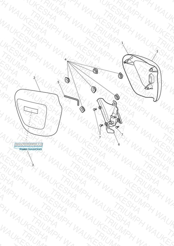 Side Fairing Panels - T120 Diamond