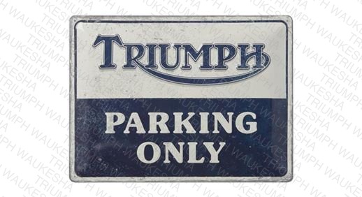 Triumph Parking Tin Sign