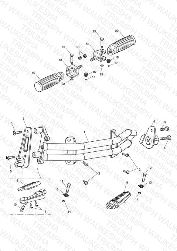 Footrests & Mountings 617621 >