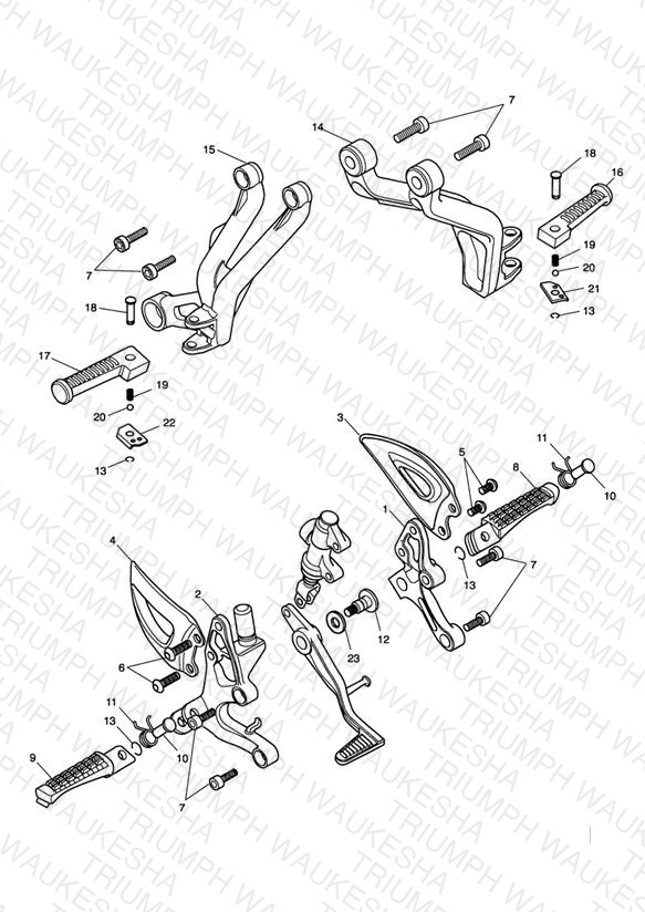 Footrests & Mountings 186151 >