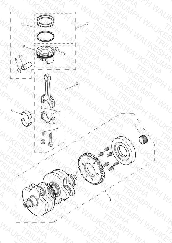 Crankshaft, Connecting Rods & Pistons