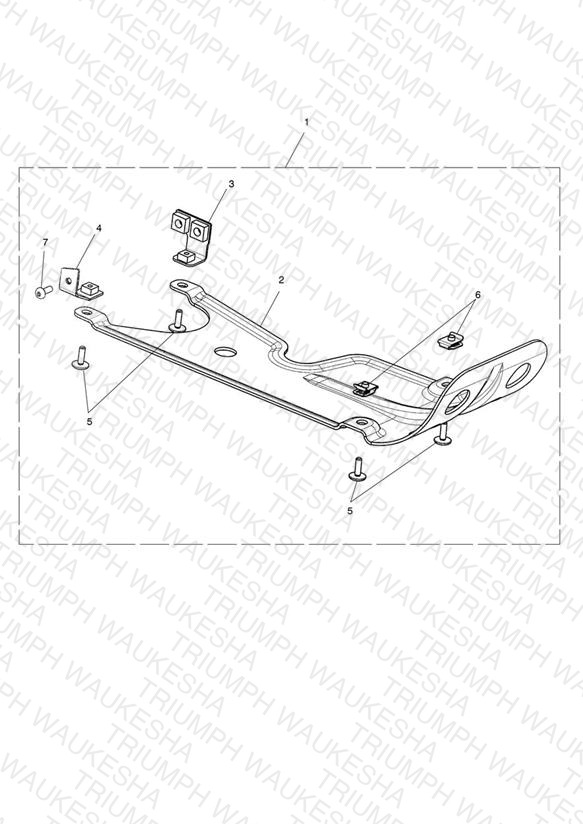 Sump Plate, Aluminium, Clear