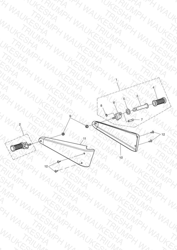 Rear Footrests & Mountings