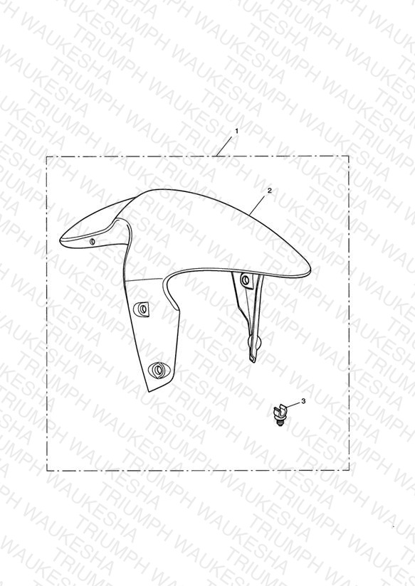 Front Mudguard Kit, Carbon Fibre