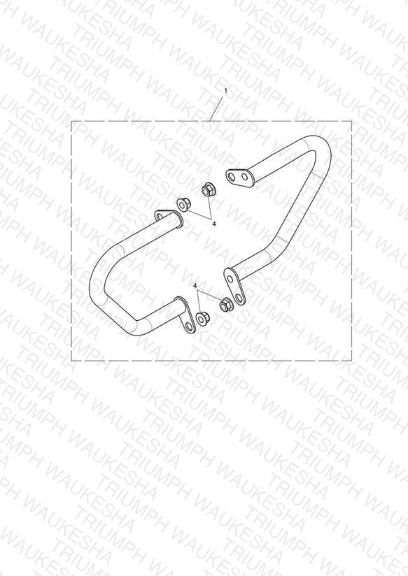 Dresser Bar Kit, Chrome