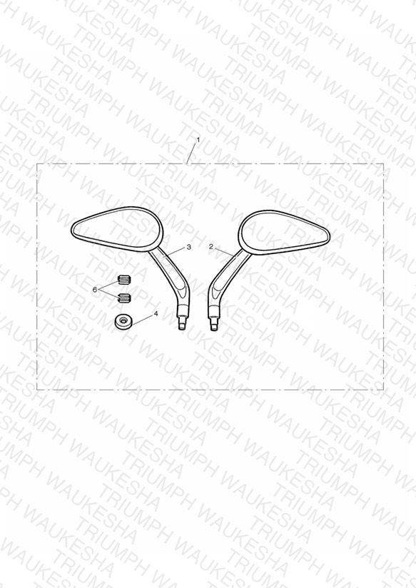 Teardrop Styled Mirror Kit